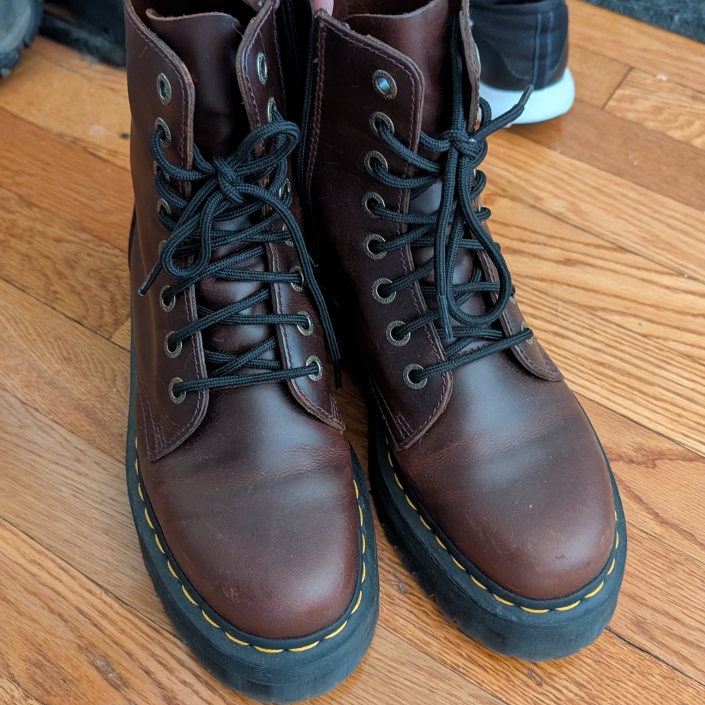 Dr. Martens Dark Brown Leather Boots